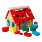 Wooden House Shape Toy Motor Children Activity Cube Learning Educational