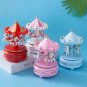 New Cartoon Merry-Go-Round Music Boxes Toy Wind Up Wooden Horse Roundabout