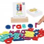 Spelling Game Wood Matching Letter Toy Montessori Alphabet Learning Puzzle