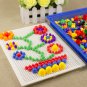 296 Pieces/Set Mushroom Nail Bead Toys Kids 3D Combination Jigsaw Puzzle Games