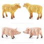 12pcs Mini Farm Animal Figurines Cartoon Realstic Animal Statue Toys Pvc Farm