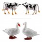 12pcs Mini Farm Animal Figurines Cartoon Realstic Animal Statue Toys Pvc Farm
