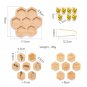 Honeybee Growth Cycle Cognitive Card Wooden Beehive Bees Grab Toys