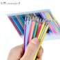 12pcs/lot Multi Color Rainbow Refill Highlighters Gel Pen Ball Point Pen Student