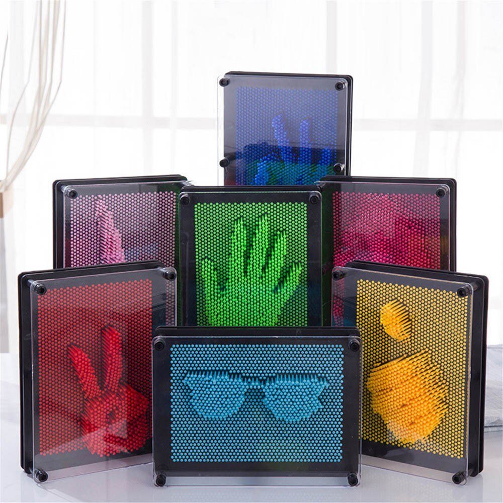 3D Antistress Practical Joke Clone Fingerprint Needle Painting Gag Toys Christmas Kids