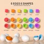 Chicken Egg Toys - Matching & Shape Sorting Game for Toddlers - Montessori
