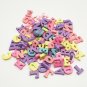 100Pcs Random Wooden DIY Jewelry Wood Chips Block Teaching Materials Letters Number