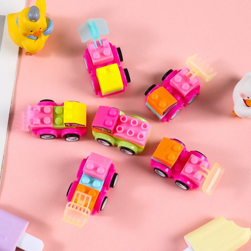 Creative Assembling Engineering Car Toy Building Blocks Fidget Toys Treat Kids