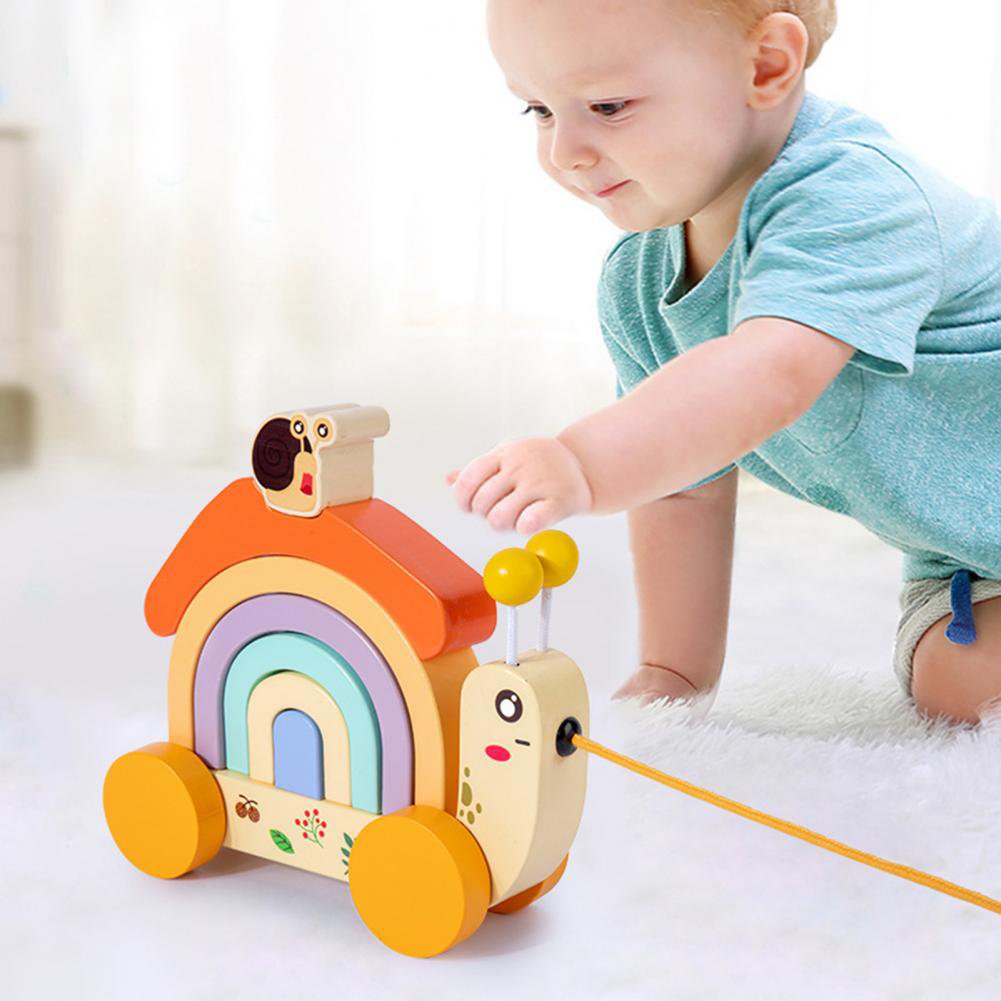 1 Set Wooden Blocks No Odor Blocks Toys Polished Process Innovative Baby Color