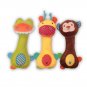 Baby Rattle BB Toys Animal Hand Bells Soft Plush Baby Grab Stick Toy Newbron