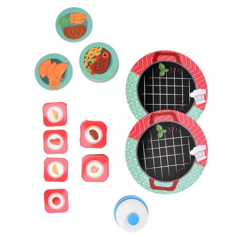 Food Puzzle Board Matching Game Toys Color Shape Recognize Cognition Early