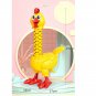 Dough Feather Chicken Toy Set for Kids Bald Hens Press to Grow Feather & Lay Eggs