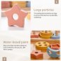 Montessori Toy Kid Wooden Car Building Blocks Early Learning Educational Toys