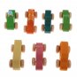 7x Mini Wood Montessori Wooden Traffic Car Wooden Toys Set for Toddler Boys