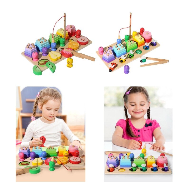 Educational Toy Game Set Children Funny Puzzle Improve Intelligence Age 3-5 GXMB