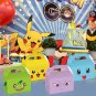 12Pcs/Pack Pokemon Birthday Party Decoration Supplies Pikachu Candy Box Disposable Paper