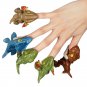 Mini Action Figures Finger-biting Toys Jurassic Dinosaur Park Backpack Pendant Snap