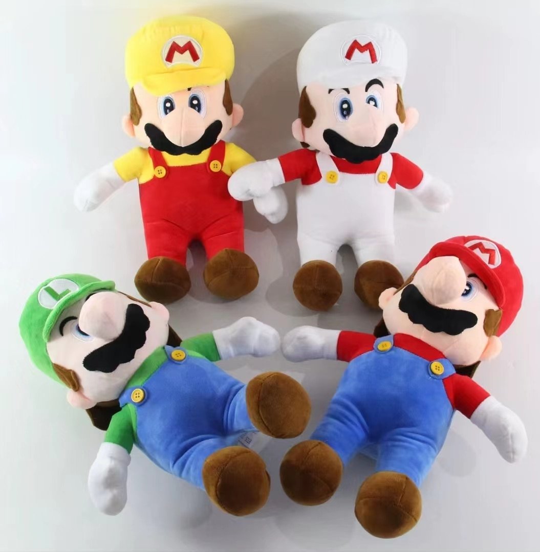 Anime Super Mario Bros Luigi Plush Doll Game Figures Decoration Children's