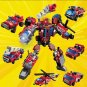 6 In 1 Transforming Robot Building Blocks Kits DIY Construction Vehicle Car Assembly Action