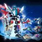 6 In 1 Transforming Robot Building Blocks Kits DIY Construction Vehicle Car Assembly Action