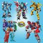6 In 1 Transforming Robot Building Blocks Kits DIY Construction Vehicle Car Assembly Action