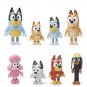 8-12Pcs Bluey Bingo Figure Toy The Whole Family Bandit Chilli Cartoon