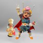 22cm Anime Pan Dragon Ball Gt Figures Cute Mister Satan Figure Pan Great Saiyaman Statue