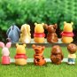 10pcs Disney Winnie The Pooh Piglet Tigger Eeyore Rabbit Owl Anime Action