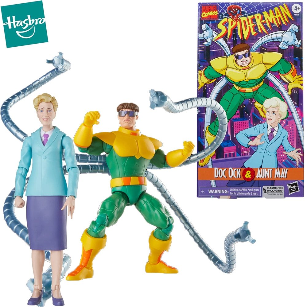 In Stock Hasbro Marvel Legends Spider-Man Doctor Octopus & Aunt May 2 Pack Action