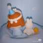 Crybaby Blue Pajama Elevator Kawaii Ornaments Figurines Home Decor Desktop