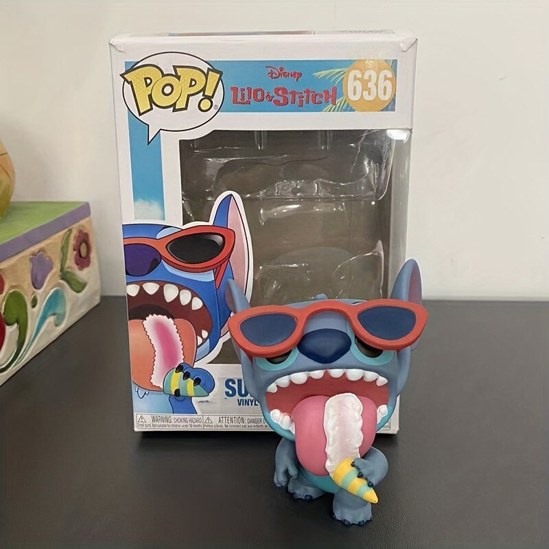 Disney Summer Ice Cream Stitch Figure Model Toys 2 Sold