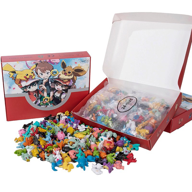 Pokemon Figures 24-144Pcs Model Different Styles Pikachu Figure Doll Kawaii Toys
