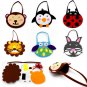 Handicraft Toys Non-Woven Children Pink Bag DIY Animal Handbag Arts Crafts Skill Training Children
