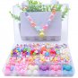 Montessori DIY Handmade Beads Toy with Accessory Set Children Pearl Girl Jewelry Making