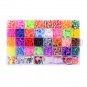 32 Colors Colorful Loom Bands Set 1800pcs Bracelet Making Kit DIY Rubber Band Woven Bracelet