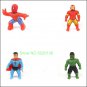Super Heroes Go Jit Games Zu Action Figures Super Elastic Animal Doll Rubber Man