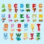 26 GUDI English Letter Alphabet Transformation Robot Dinosaur Deformation Animal Action