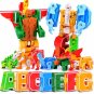 26 GUDI English Letter Alphabet Transformation Robot Dinosaur Deformation Animal Action