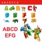 26 GUDI English Letter Alphabet Transformation Robot Dinosaur Deformation Animal Action
