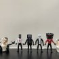 Set Skibidi Toilet Man Camera Man Figure TV Man Speaker Man Model Cameraman Action