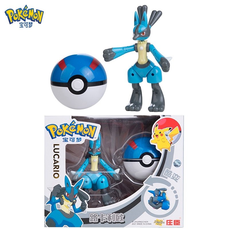 Genuine Original Box Pokemon Anime Deformation Figures Pikachu