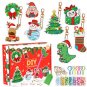 Christmas series blind box diamond painting DIY point diamond keychain pendant acrylic children's