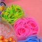 Diy colorful gum kids toys rubber bands bracelet loom for girl hair band refill make woven bracelets