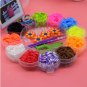 Diy colorful gum kids toys rubber bands bracelet loom for girl hair band refill make woven bracelets