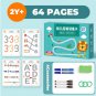 Children Montessori Drawing Toy Pen Control Training Color Shape Math Match Game Set Toddler