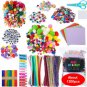 Children Puzzle Toys in Barrels Handmade DIY Material Package Gift Children Elastic Thread Feather