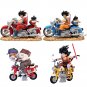 15cm Dragon Ball Z Anime Figure Motorcycle Son Goku Action Figures Son Gohan Figurine