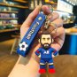 Football Player Figure Soccer Star Keychain Bag Pendant Collection Doll Star Sports