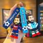 Football Player Figure Soccer Star Keychain Bag Pendant Collection Doll Star Sports