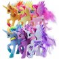 6Pcs Anime Princess Luna Unicorn Apple Jack Pinkie Pie Rainbow Horse Action Toy